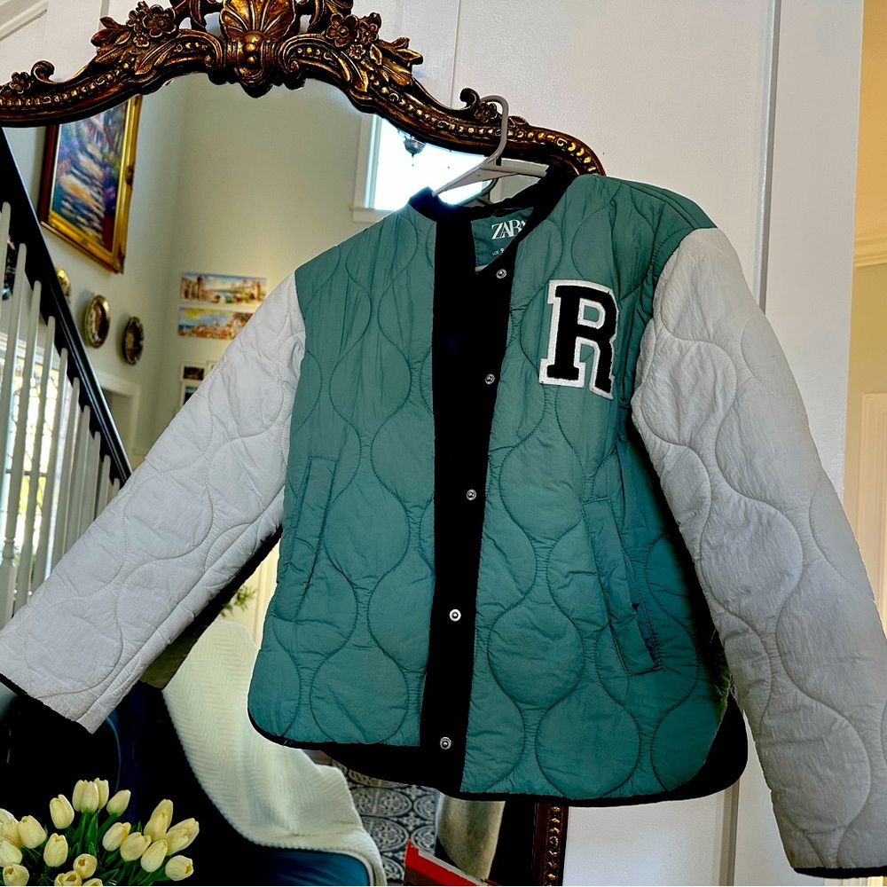 Zara 9-10 T girls jacket one season worn son worn by my daughter